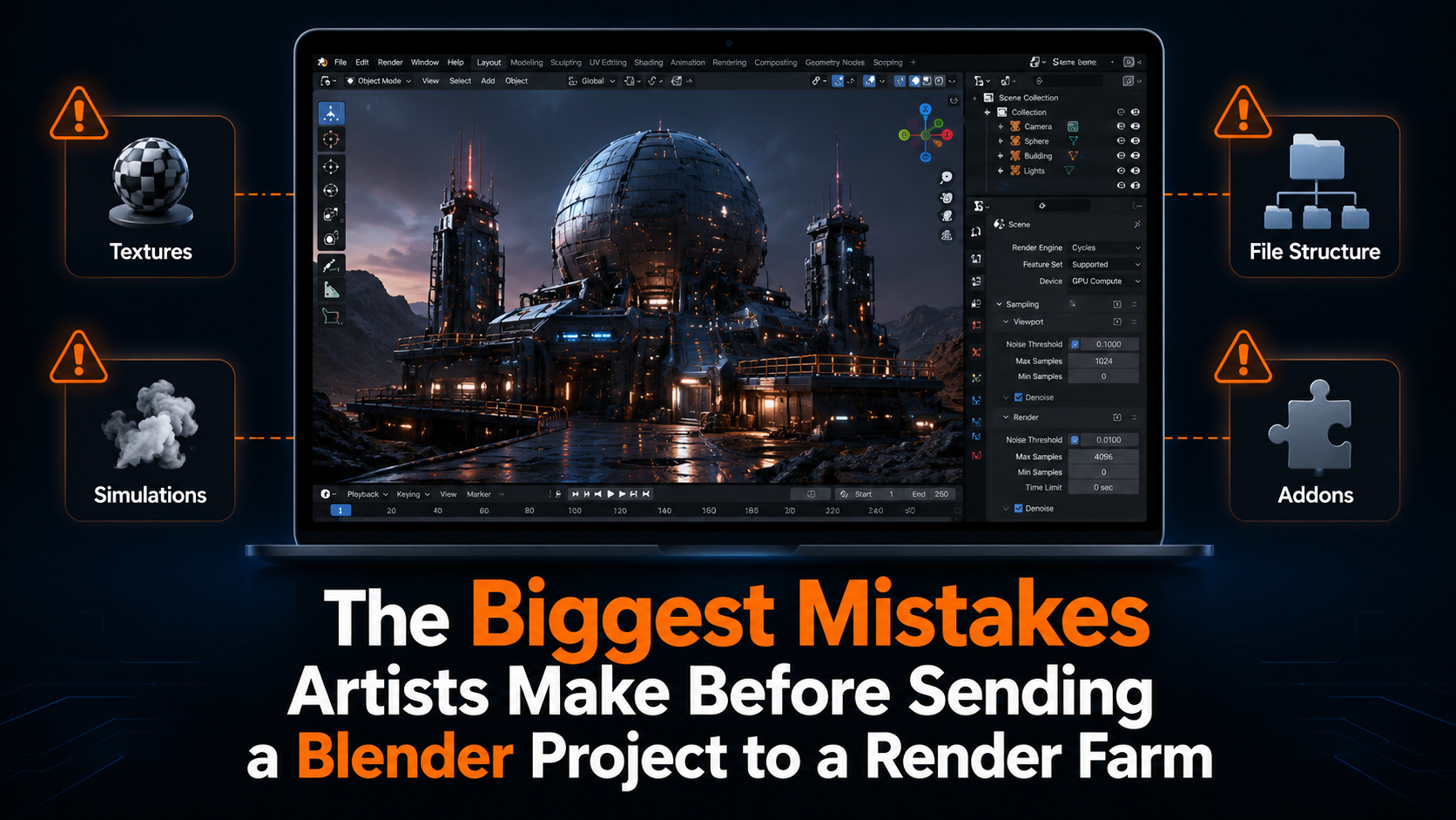 The Biggest Mistakes Artists Make Before Sending a Blender Project to a Render Farm
