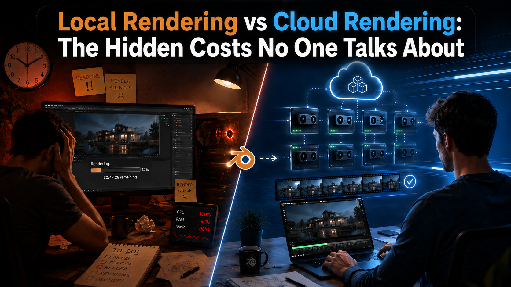 Local Rendering vs Cloud Rendering: The Hidden Costs No One Talks About