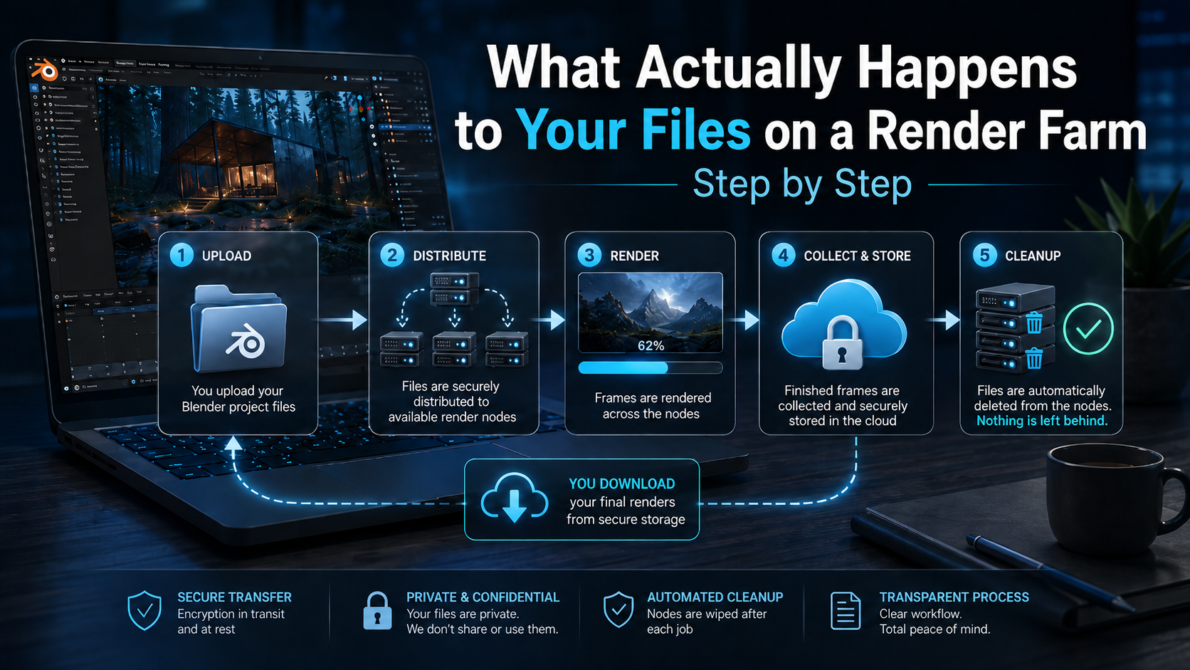 What Actually Happens to Your Files on a Render Farm, Step by Step
